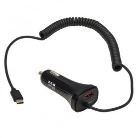 Eaton U280-C02-30W-C6 Tripp Lite 30W Dual Port USB Car Charger 6ft Coiled