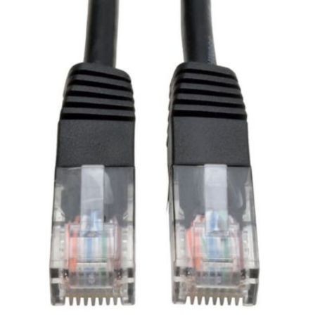 Eaton N002-002-BK Tripp Lite 2 ft Cat5e Ethernet Cable Black RJ45 M M