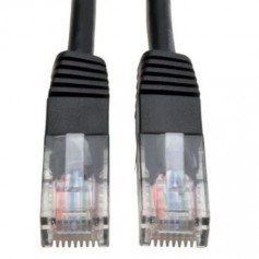 Eaton N002-002-BK Tripp Lite 2 ft Cat5e Ethernet Cable Black RJ45 M M