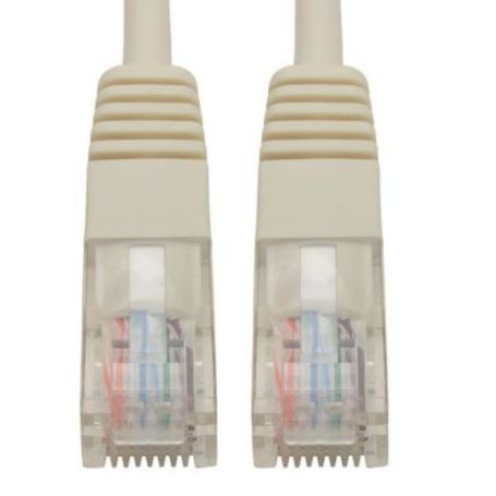 Eaton N002-010-WH Tripp Lite 10 ft Cat5e Ethernet Cable White RJ45 M M
