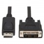 Eaton P581-006 Tripp Lite DisplayPort to DVI-D Single Link Cable 6 ft M M