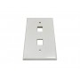 Eaton N042AB-002-IVG Safe-IT 2-Port Keystone Wall Plate Compatible Tripp Lite