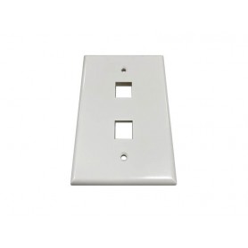 Eaton N042AB-002-IVG Safe-IT 2-Port Keystone Wall Plate Compatible Tripp Lite