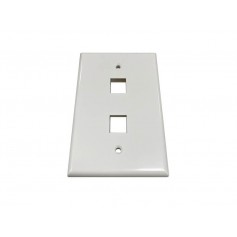 Eaton N042AB-002-IVG Safe-IT 2-Port Keystone Wall Plate Compatible Tripp Lite