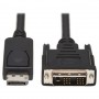 Eaton P581AB-006 Tripp Lite Safe IT DisplayPort to DVI D Antibacterial Cable 6 ft