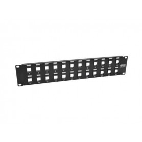 Eaton N062-024-KJ 24-Port 2U Blank Keystone Patch Panel Compatible Tripp Lite