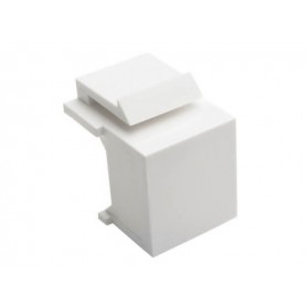 Eaton N040-010-WH Snap-In Blank Keystone Jack Insert Compatible Tripp Lite