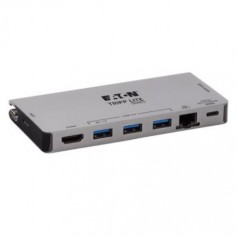 Eaton U442-DOCK5D-GY Tripp Lite USB-C Portable Docking Station with Detachable Cable Gray