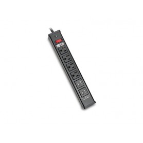Eaton Tripp Lite TLM446USBB Protect 4-Outlet Surge Protector with 4 USB-A Ports