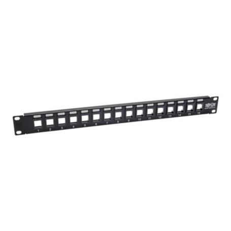 Eaton N062-016-KJ Tripp Lite 16Port 1U Unshielded Blank Keystone Patch Panel 19 in
