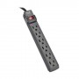 Eaton PS66B Tripp Lite Power It! 6-Outlet Power Strip 6 ft. Cord 15A