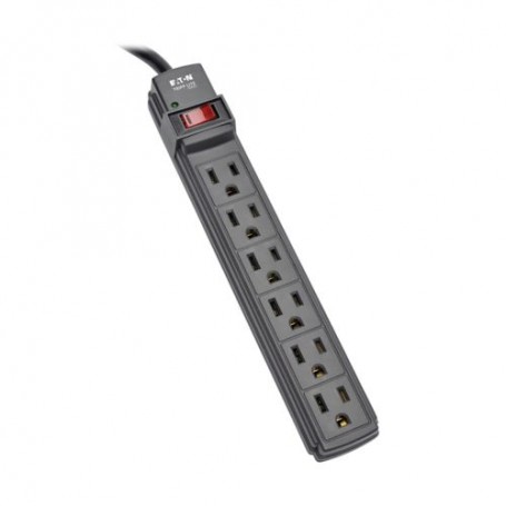 Eaton PS66B Tripp Lite Power It! 6-Outlet Power Strip 6 ft. Cord 15A