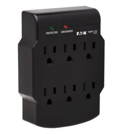 Eaton SK6-0B Tripp Lite Outlet Direct Plug In Surge Protector 750 Joules