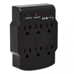 Eaton SK6-0B Tripp Lite Outlet Direct Plug In Surge Protector 750 Joules