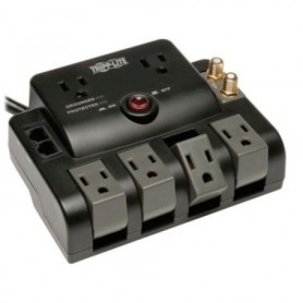 Eaton TLP606RNET Tripp Lite ET 6Outlet Surge Protector 1440 Joules Network Coax Protection