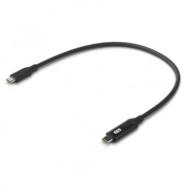 Ubiquiti UACC-CABLE-USB-100W-0.3M-BK USB C Cable Charge Display 0 3m Black