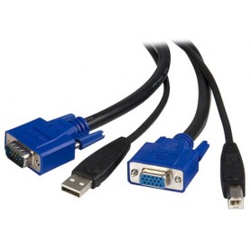 StarTech.com SVUSB2N1_10,10 ft 2-in-1 USB KVM Cable - 10ft KVM Cable
