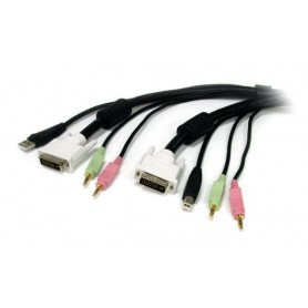 StarTech.com USBDVI4N1A10,10 ft. 4-in-1 USB, DVI, KVM Cable Audio