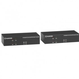 Black Box KVXLCDPF-200 KVM Extender Over FIBER4K Dual-Head Displayport USB 2.0