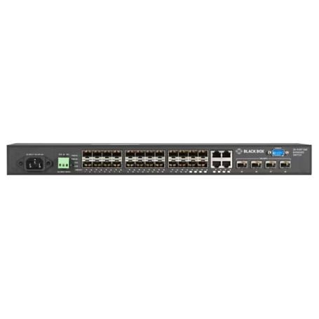 Black Box LGB5128A-R2 SFP Gigabit Ethernet Layer 2 Managed Switch, 28 Ports