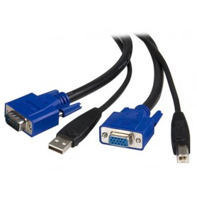 StarTech.com SVUSB2N1_6 A' VGA to Female' Male USB B' VGA KVM Cable