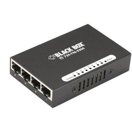 Black Box LBS008A 8-Port Unmanaged Fast Ethernet Switch, AC or USB Powered