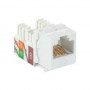 Black Box C6AJA70-WH-R2 CAT6A Keystone Jack Unshielded RJ45 White