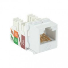 Black Box C6AJA70-WH-R2 CAT6A Unshielded Keystone Jack, RJ45, White