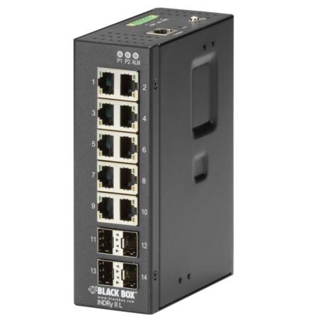 Black Box LIG1014A 14-Port Managed Gigabit Ethernet Switch with 4 SFP Slots