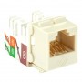 Black Box C6AJA70-OW-R2 Office White CAT6A Keystone Jack Unshielded RJ45