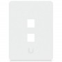 Ubiquiti UACC-WP-KEYSTONE-V-2P Universal Paintable Vertical 2-Port Keystone Wall Plate, 4-Pack