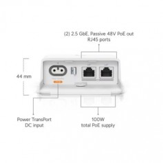 Ubiquiti UACC-Dual-Power-Injector PoE Injector with Dual Outputs