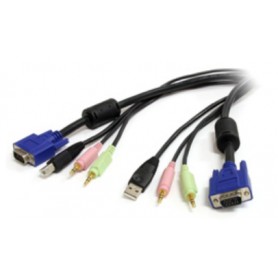 StarTech.com USBVGA4N1A6 6 ft 4-in-1 USB VGA KVM Switch Cable