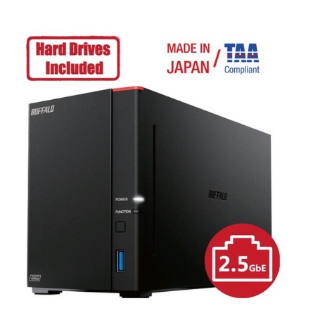 BUFFALO LS720D1602B Link Station SoHo 700 16TB 2-Bay 2.5GbE NAS