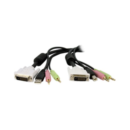 StarTech.com DVID4N1USB15 4-in-1 USB Dual Link Switch Cable
