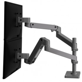 Ergotron 45-710-293 LX Pro Dual Stacking Arm Clamp Mount
