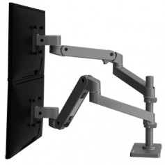 Ergotron 45-710-293 LX Pro Dual Stacking Arm Clamp Mount