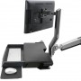 Ergotron 45-594-216 StyleView SV Combo System with Worksurface & Pan, Small CPU Holder