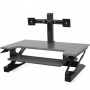 Ergotron 33-397-085 WorkFit-T Sit-Stand Desktop Workstation, Black