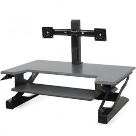 Ergotron 33-397-085 WorkFit-T Sit-Stand Desktop Workstation, Black