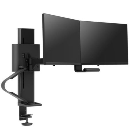 Ergotron 45-631-224 TRACE Dual Monitor Mount Matte Black