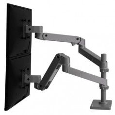 Ergotron 45-690-293 LX Pro Dual Stacking Monitor Arm Dark Grey