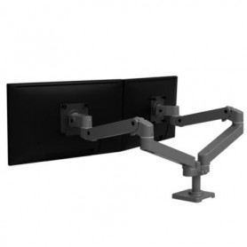 Ergotron 45-686-293 LX Pro Dual Side-by-Side Monitor Arm Dark Grey