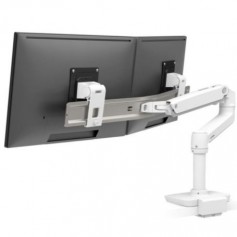 Ergotron 45-627-216 LX Desk Dual Direct Arm with Low-Profile Clamp White
