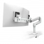 Ergotron 45-522-216 LX Desk Dual Direct Arm with Under-Mount C-Clamp White