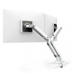 Ergotron 45-518-216 MXV Desk Dual Monitor Arm with Under Mount C-Clamp White
