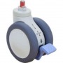 Ergotron 98-069 SV 3-Function Caster, White/Gray with Blue Pedal
