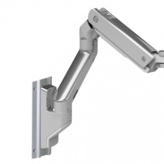 Ergotron 45-479-026 HX Wall Dual Monitor Arm, Polished Aluminum
