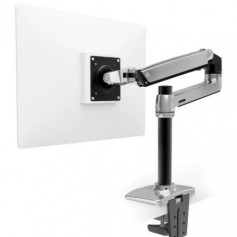 Ergotron 45-295-026 LX Desk Monitor Arm Tall Pole Polished Aluminum