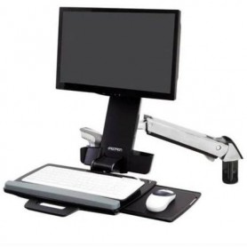 Ergotron 45-266-026 StyleView Sit-Stand Combo Arm Polished Aluminum